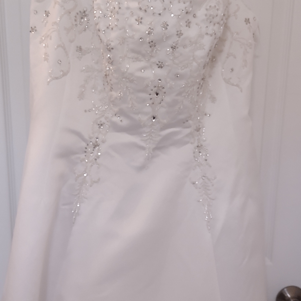 Elegant White Embellished Dress